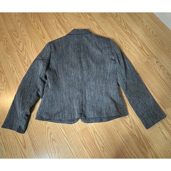 Emily Womens Blazer Jacket Size 12 Button Closure‎ Gray - Picture 4 of 4